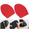 1 Pair Shoes Repair Rubber Soles Wear Resistant Rubber Heels Anti Slip Outsoles (Red)