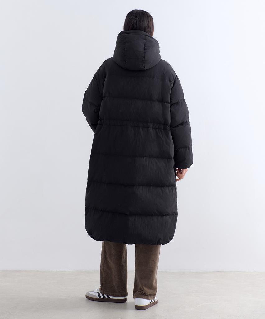 Musinsa Standard Woman Women'S Oversized Hooded Long Down Parka [Black]
