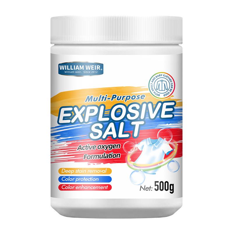 Eco-Friendly Oxygen Bubble Powder: Stain & Yellowing Remover, Whitening & Brightening Laundry, Antibacterial Clothes Restoration Salt.