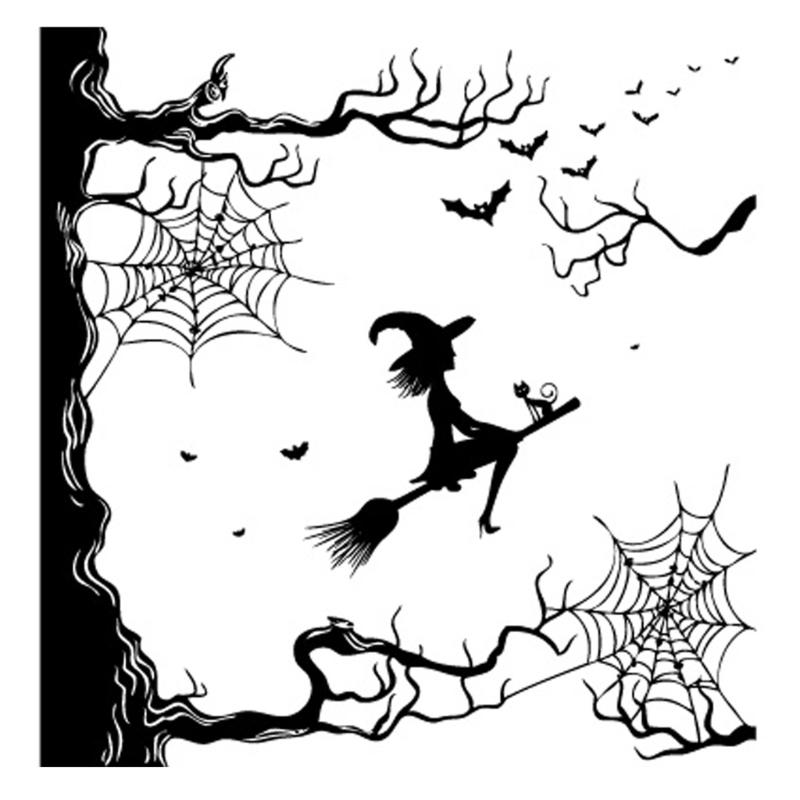 Clear Silicone Seal Stamp Halloween Series Embossing Photo Album Decorative Card