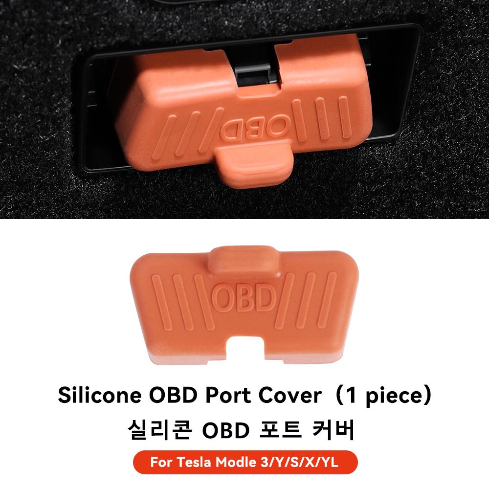 YZ Silicone OBD Port Plug Protective Cap Cover For Tesla Model 3 Highland Model Y YL Juniper 2026 Anti-Dust Interior Accessories