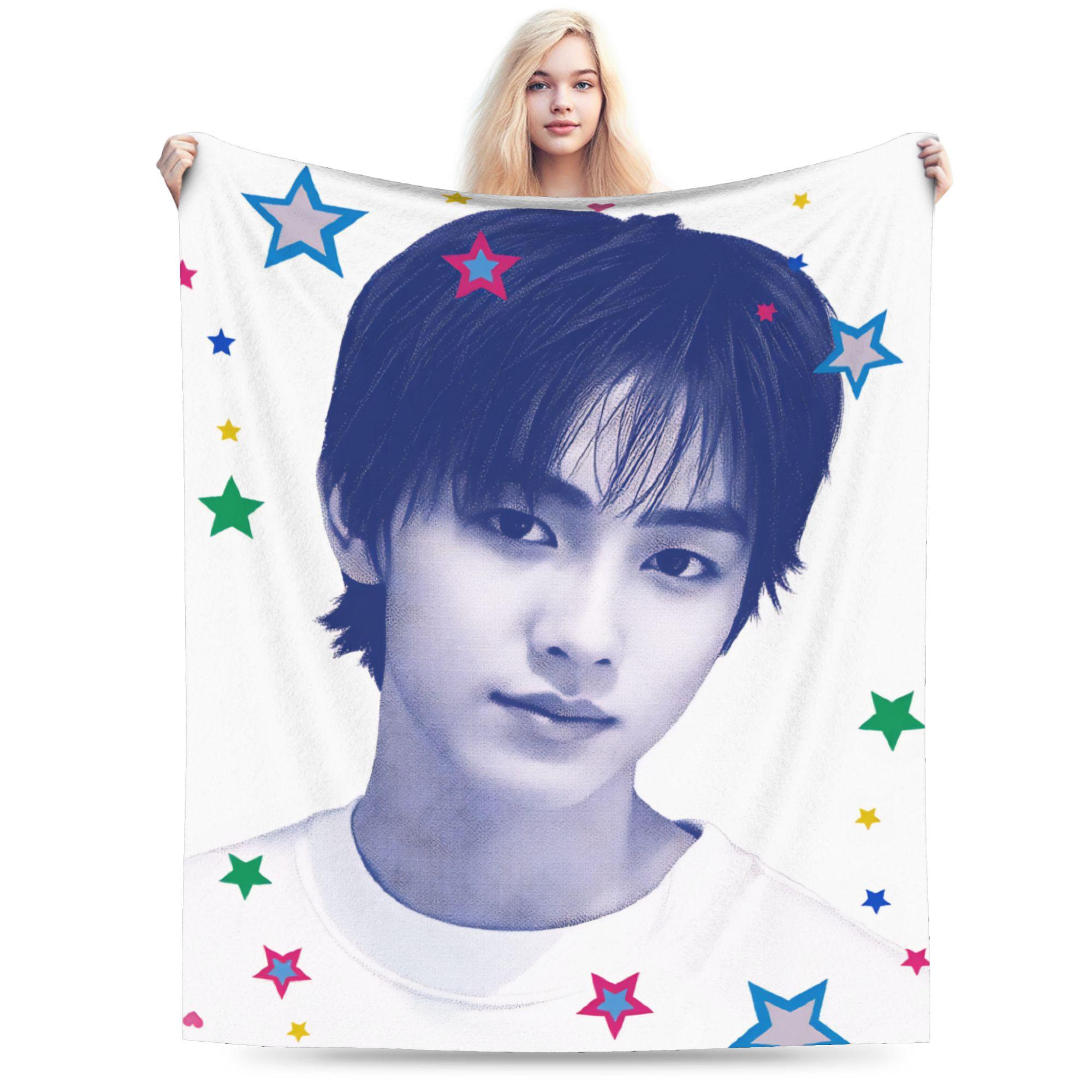 

seonghyeon CORTIS Blanket Quality Warm Soft Throw Blanket Winter Students Living Room Fashion Bedspread 30x40in