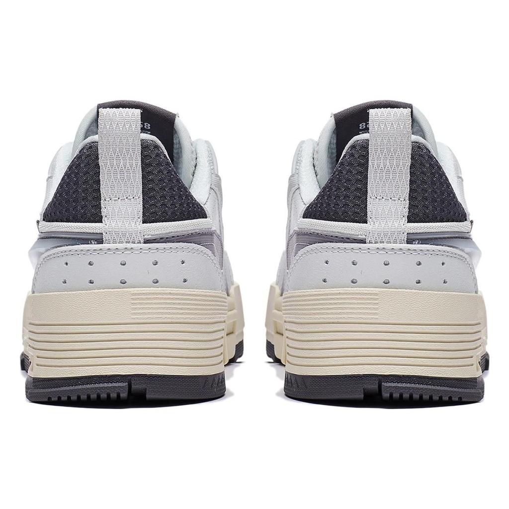 Li-Ning Comfortable Versatile Non-Slip Wear-Resistant Low-Top Casual Shoes Women sneakers White Gray AGCT136-4
