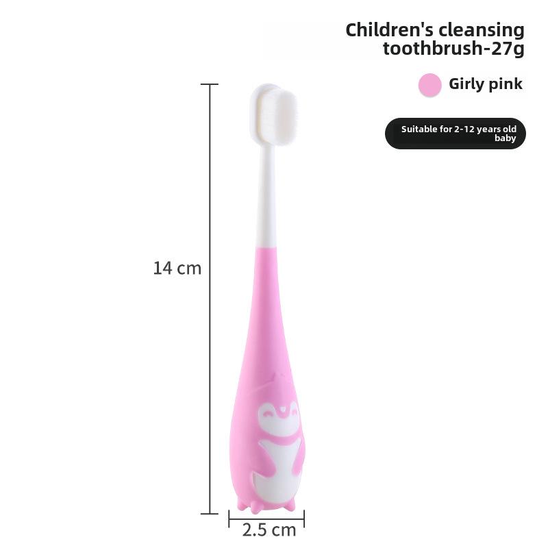 "U-Shaped Silicone Toothbrush & Toothpaste Set for Kids Ages 2-12"