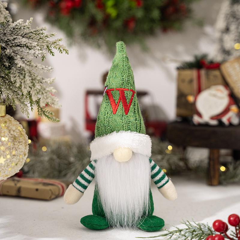 Adorable Christmas Gnome Figurine With Knitted Hat Perfect For Festive Decor