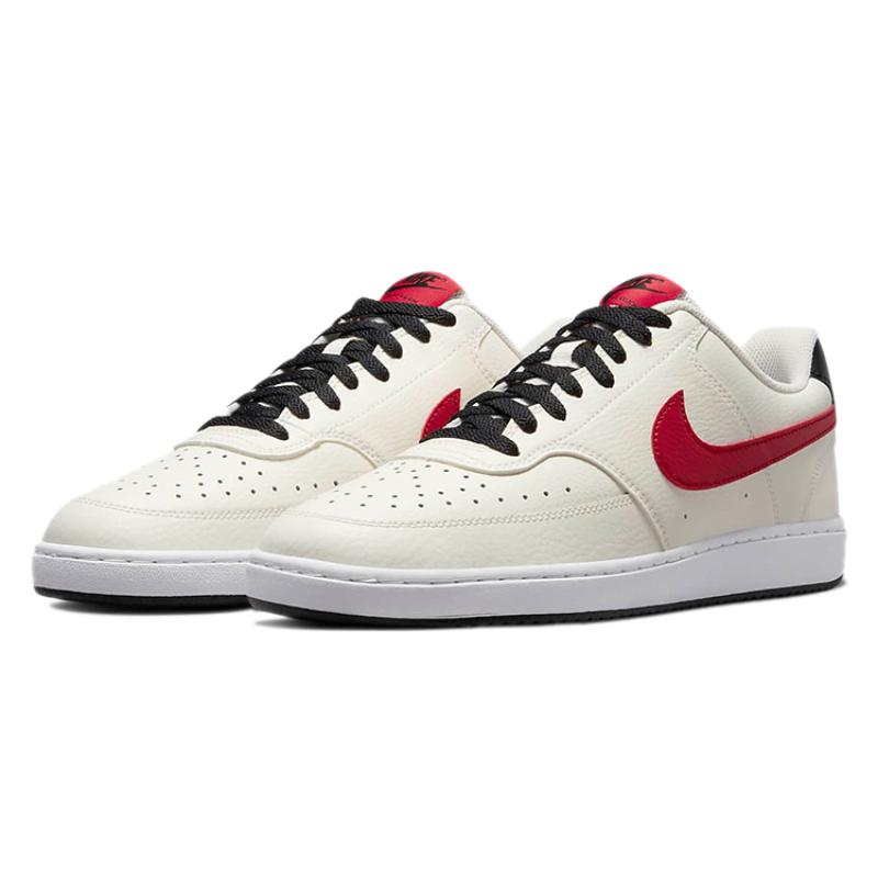 Nike Court Vision Low Sail University Red Sneakers DM1187-101