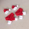 Festive Non-Woven Scarf & Hat Wine Bottle Covers for Christmas