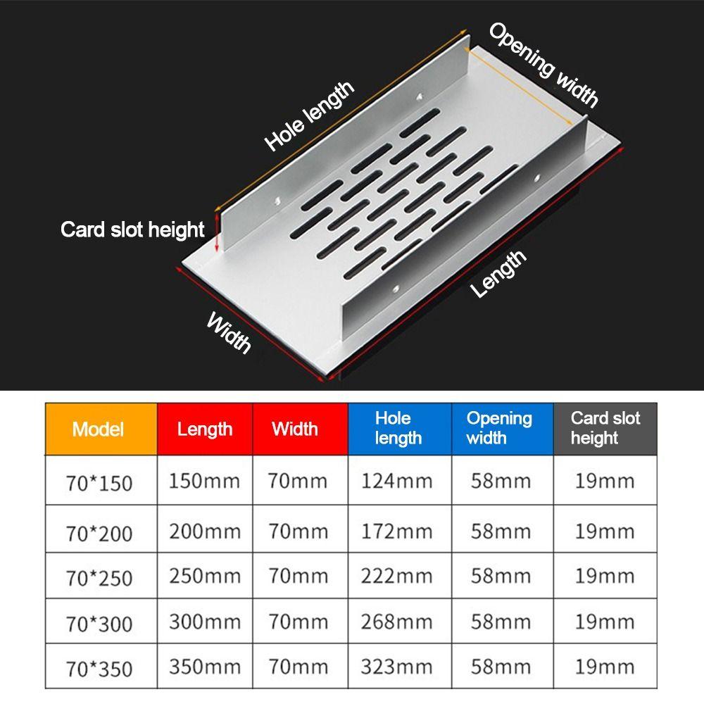 70mm Wide Air Vent Decor Rectangle Ventilator Grille Cover  Closet Shoe Wardrobe Accessories