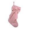 Bowknot Christmas Stockings Large Capacity Hanging Decoration Candy Bag  Christmas Tree Decoration