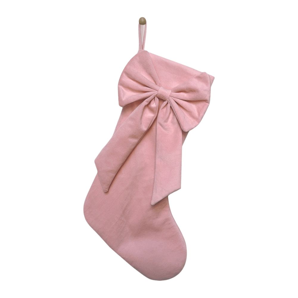 Bowknot Christmas Stockings Large Capacity Hanging Decoration Candy Bag  Christmas Tree Decoration