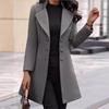 Women's Mid-Length Korean Style Slim Fit Woolen Winter Coat