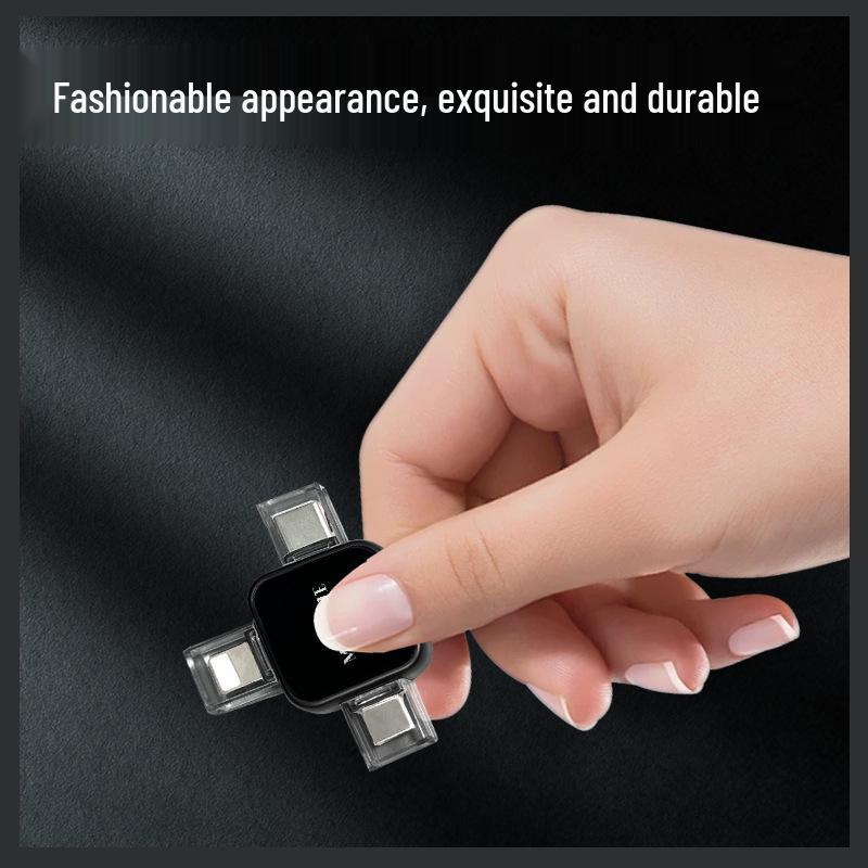 Cross-Shaped Luminous USB Flash Drive 128GB: 4-in-1 High-Speed Dual-Use for Phone & Computer, Available In 256GB