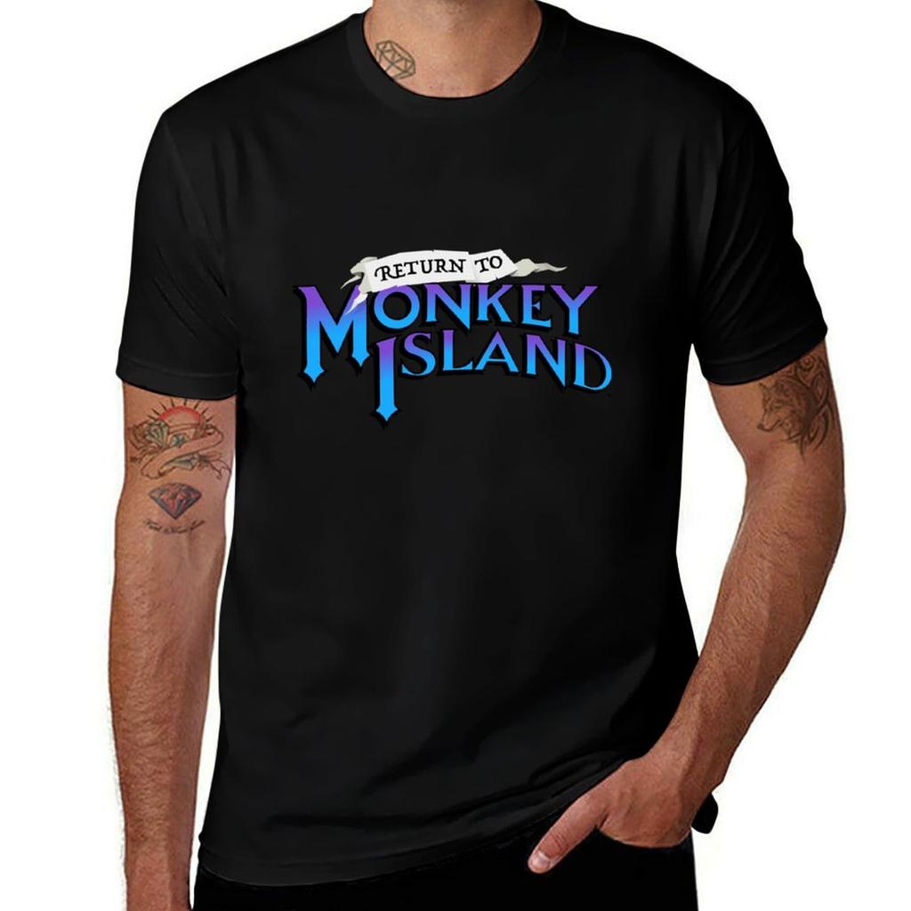 Return To Monkey Island Logo Tshirt Breathable Workout Short Sleeve Top Tshirt