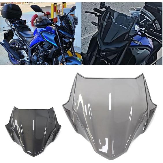 Motorcycle Accessories Windshield Windscreen Aluminum Kit Deflector Compatible with CB500F CB-500F CB400F CB 500F 400F 2016-2023(Light Gray)