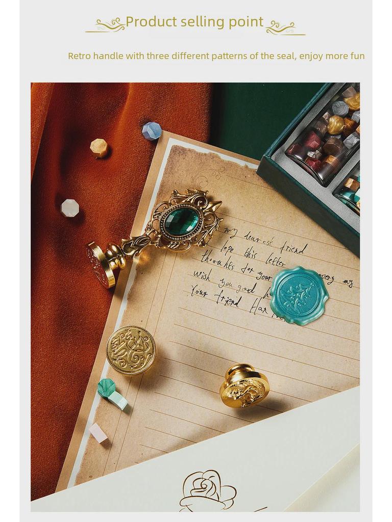 Creative Retro Multi-Color Wax Pellets Gift Box for Sealing Envelopes