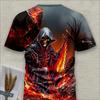 Sports d printing shirt casual explosion breathable quick drying casual vacation