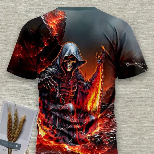 Sports d print shirt casual breathable quick drying casual vacation S
