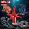 Mattoncini MOC Subnautica Sea Eater Bloop Gran Maj Modello Mattoncini Giocattoli di Assemblaggio per Bambini Fai da Te Educativi Regalo di Compleanno