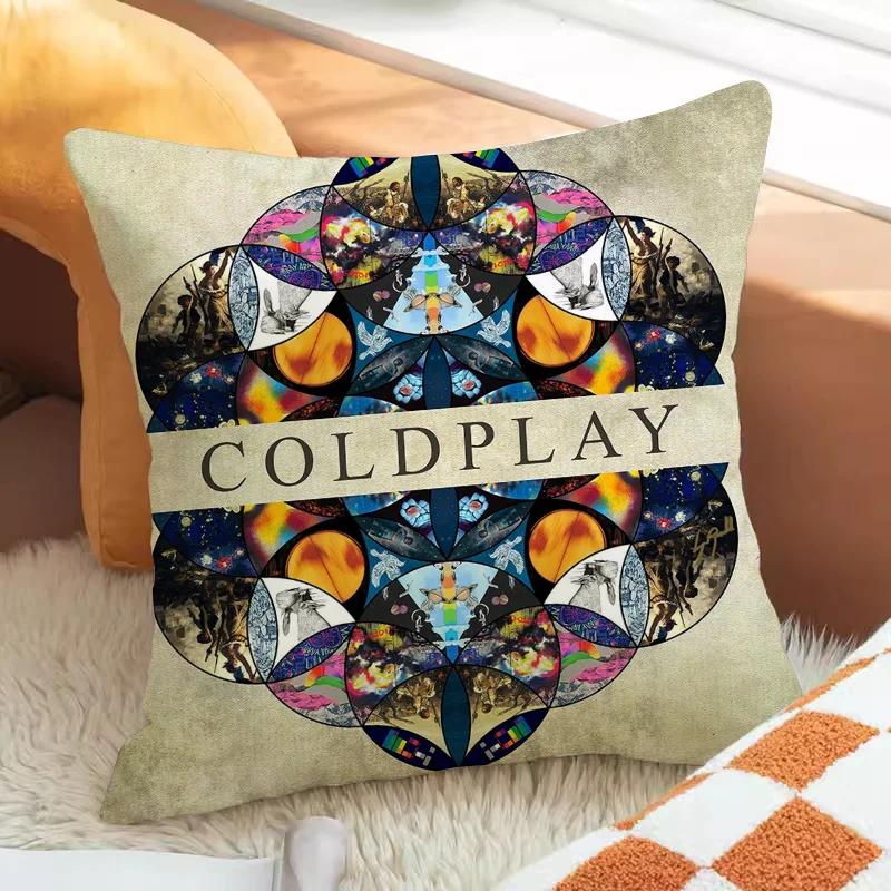

Coldplay Pillow Case Pillowcase Decorative Cushions Cover for Sofa Cushion Covers Pilow Cases Pillowcases 50x50 Car Decoration 12x12Inch