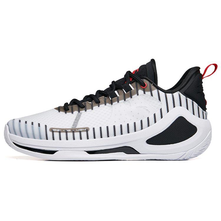 Anta Alien 3 SE Abrasion Resistant Low top Basketball Shoes Men's White Black 112231107-3