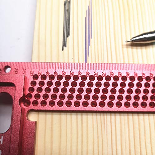 CarAngels Woodworking Ruler, Gauge, T-Shaped Cage, Square Ruler, Marking Tool, Aluminum (T-160)