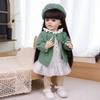 55cm Cute Reborn Girl Doll Full Silicone Vinyl Realistic Newborn Babies Dolls Kids Christmas Halloween Decoration Gifts