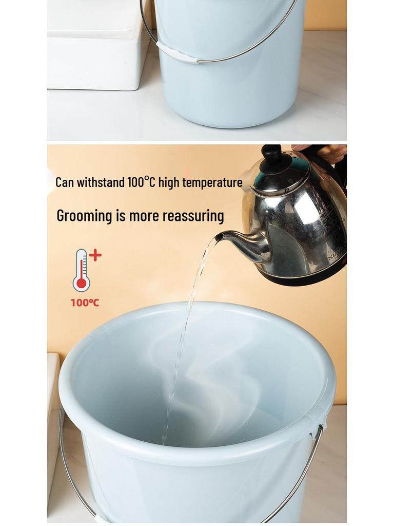 Back-to-School Essentials: Two-Piece Multi-Functional Thickened Washbasin and Handheld Plastic Water Bucket
