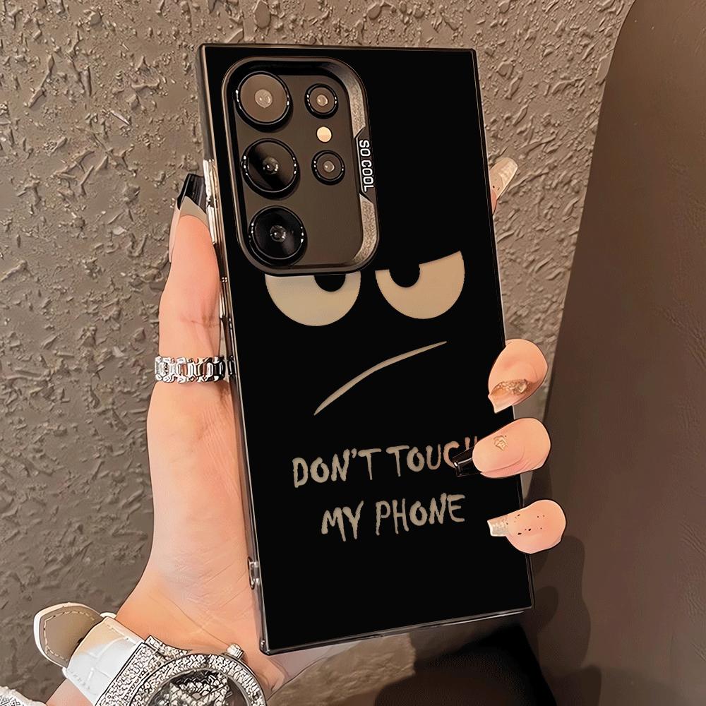 

Phone Cover Case for Samsung Galaxy S26 Ultra Note 20 S22 S25Edge S21 S20 FE S25 Plus S23 S24 FE DON T TOUCH MY PHONE Galaxy S24