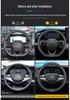GAC AION Steering Wheel Cover Genuine Leather Grip for AION S Plus/Y Plus/Xuan580/Mei580V/LX