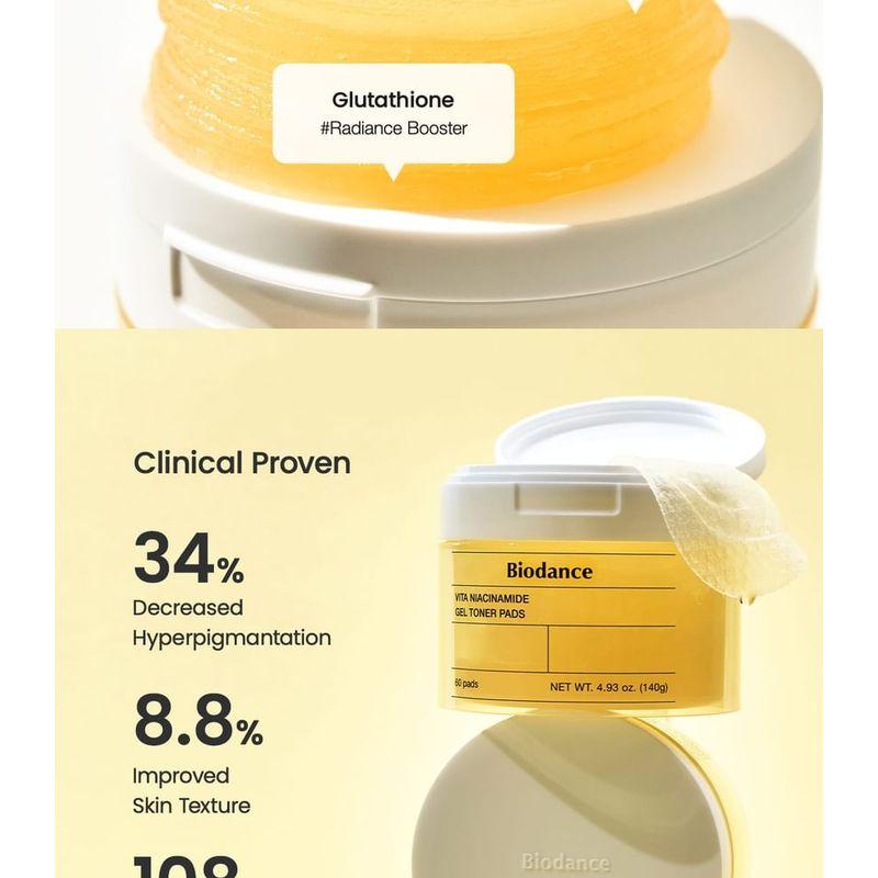 Biodance Vita Niacinamide Gel Toner Pads