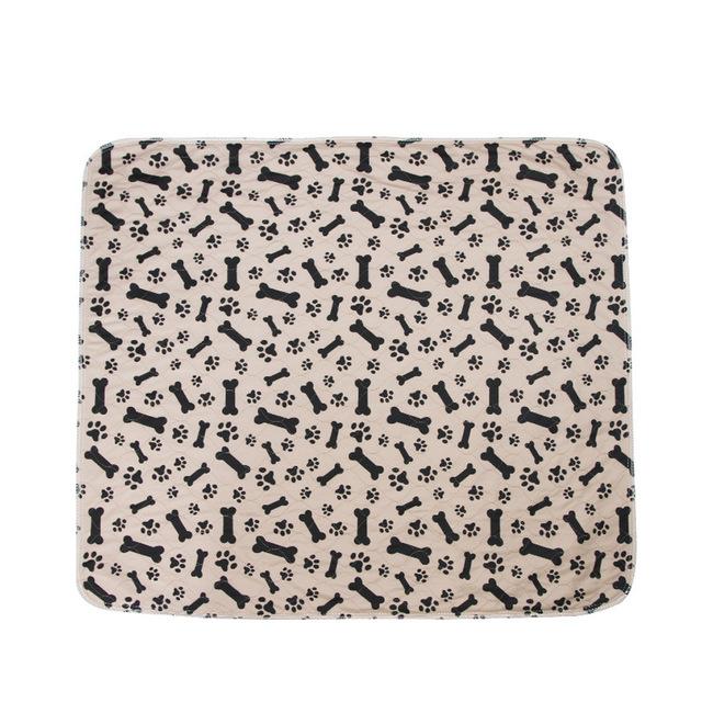 

ZK20 Reusable Pet Urine Pad Washable Dog Cat Diaper Mat 3 Layer Absorbent Dogs Diapers Pads Bone Paw Print For Sofa Bed Floor 40X60CM