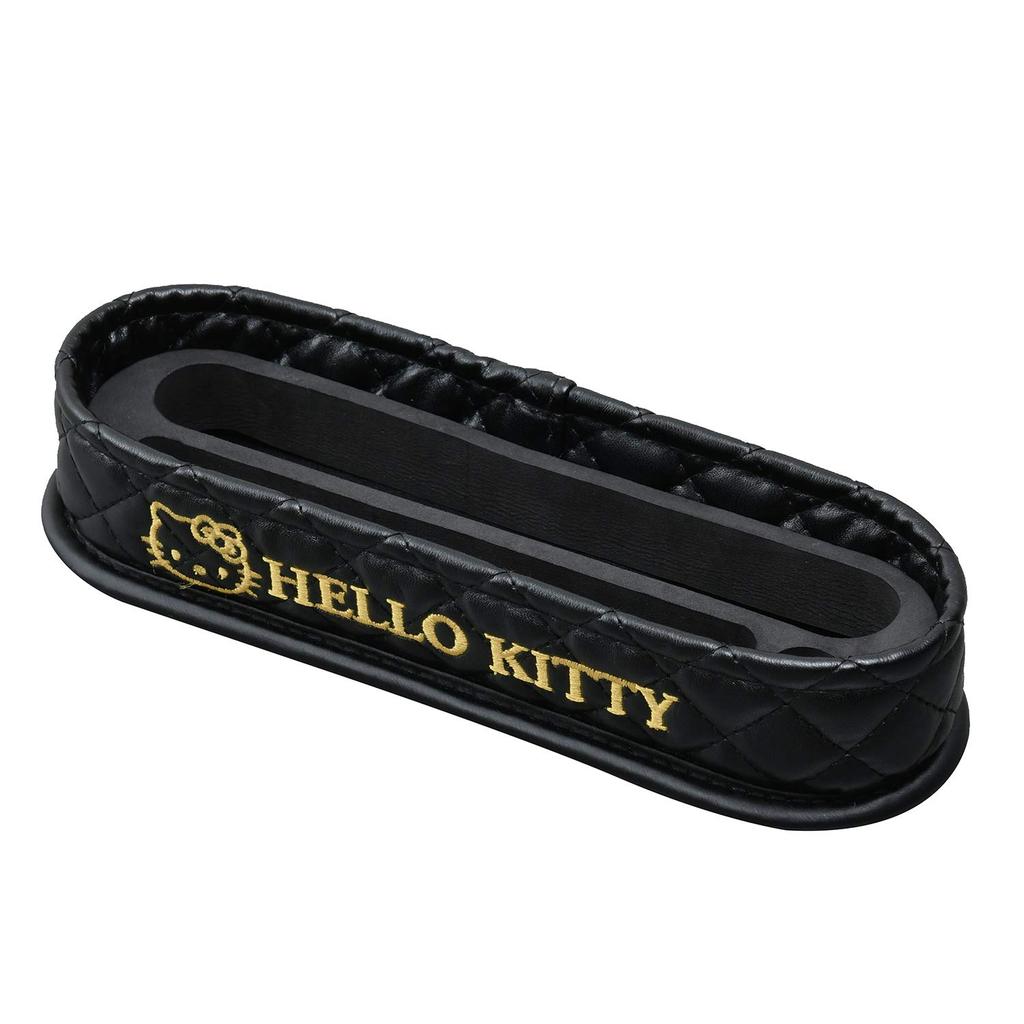 Seiwa Hello Kitty Accessory Case KT531 Black & Gold HELLO KITTY