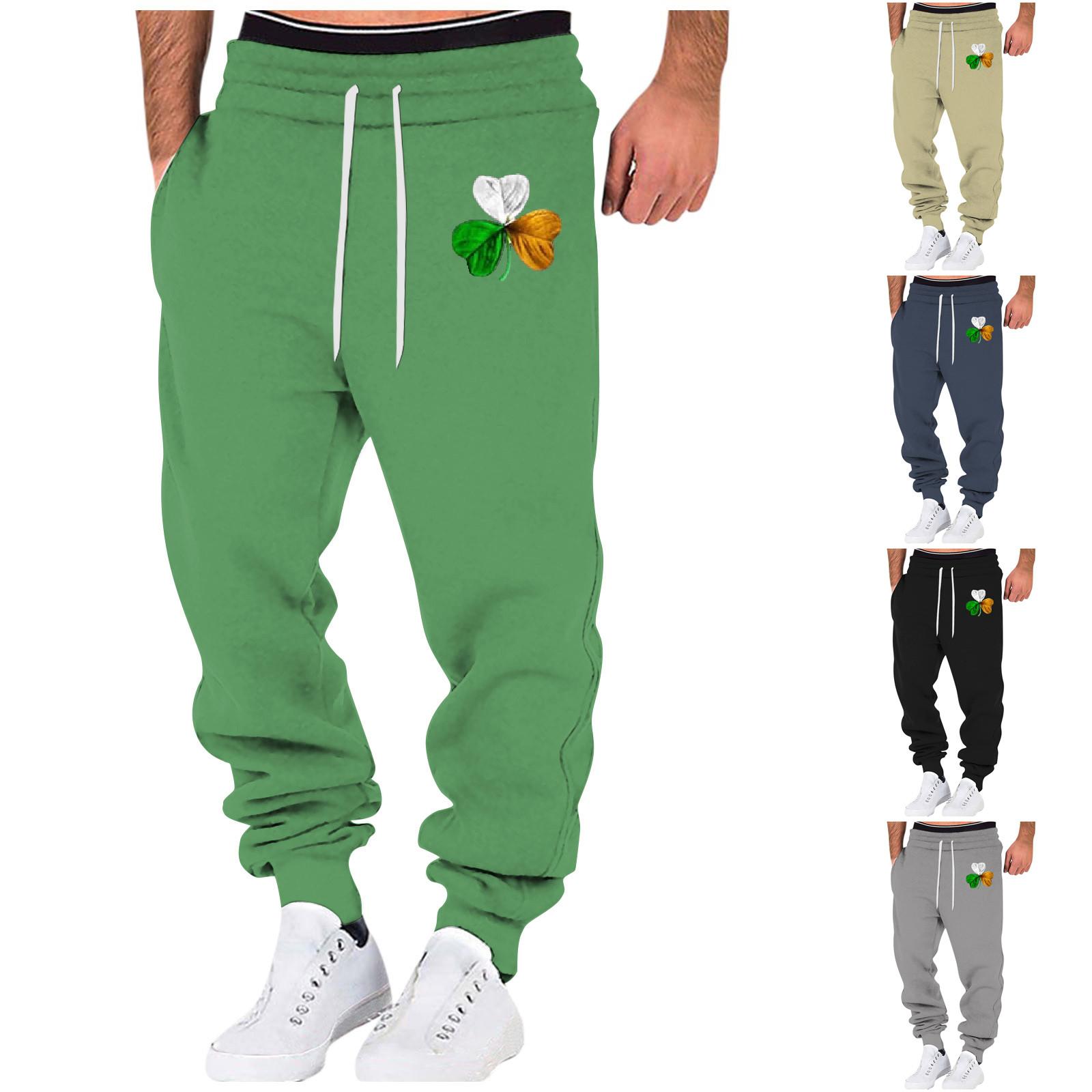 

Весенние и осенние спортивные однотонные брюки для фитнеса, мужские свободные повседневные спортивные штаны большого размера из хлопка