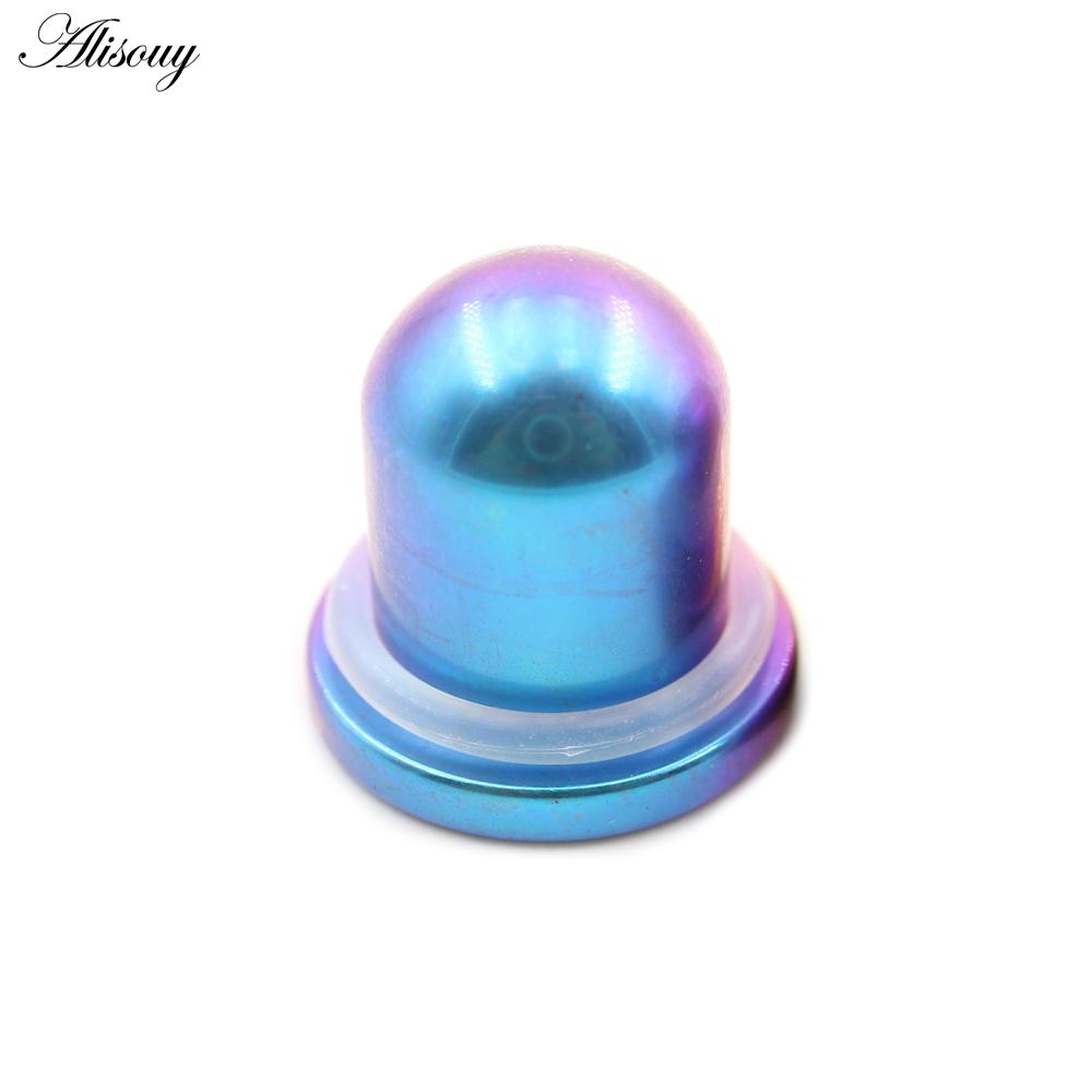 Alisouy 1PC Titanium Gradient Barevný válec Náušníky Kuželové špunty Tunel Expander Nosítka Náušnice Piercing Body šperky