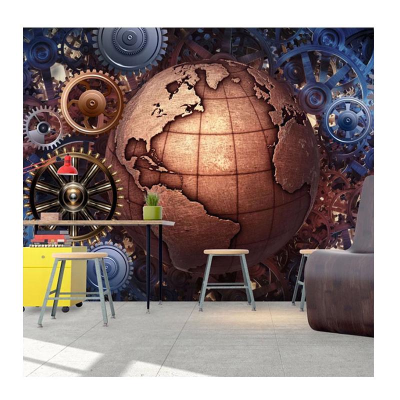 

Mural Wallpaper 3D Stereo Earth Restaurant Bar KTV Background Wall Murals 3D Stickers 200 cm(W) x 140 cm(H)