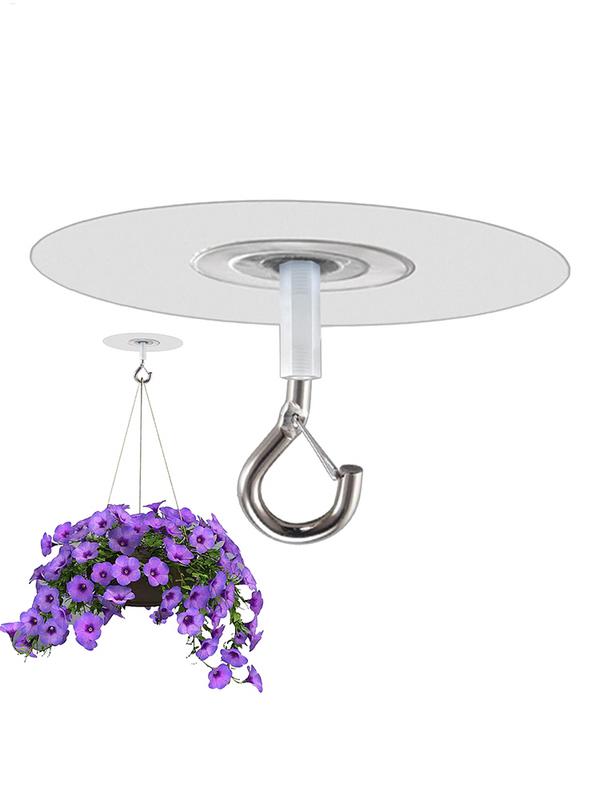 1 Stück Metall Selbstklebender Deckenhaken Schwerlast Heimdeko Gadget Für Pflanzen Windspiele Haken