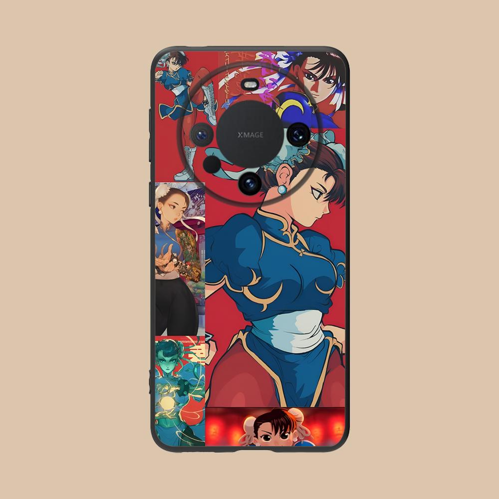 Street Fighter Chunli Phone Case for Huawei Mate 60 50 40 30 20 10 Pro Plus Lite E 5G Colorful Printing Cover Cover Luxury