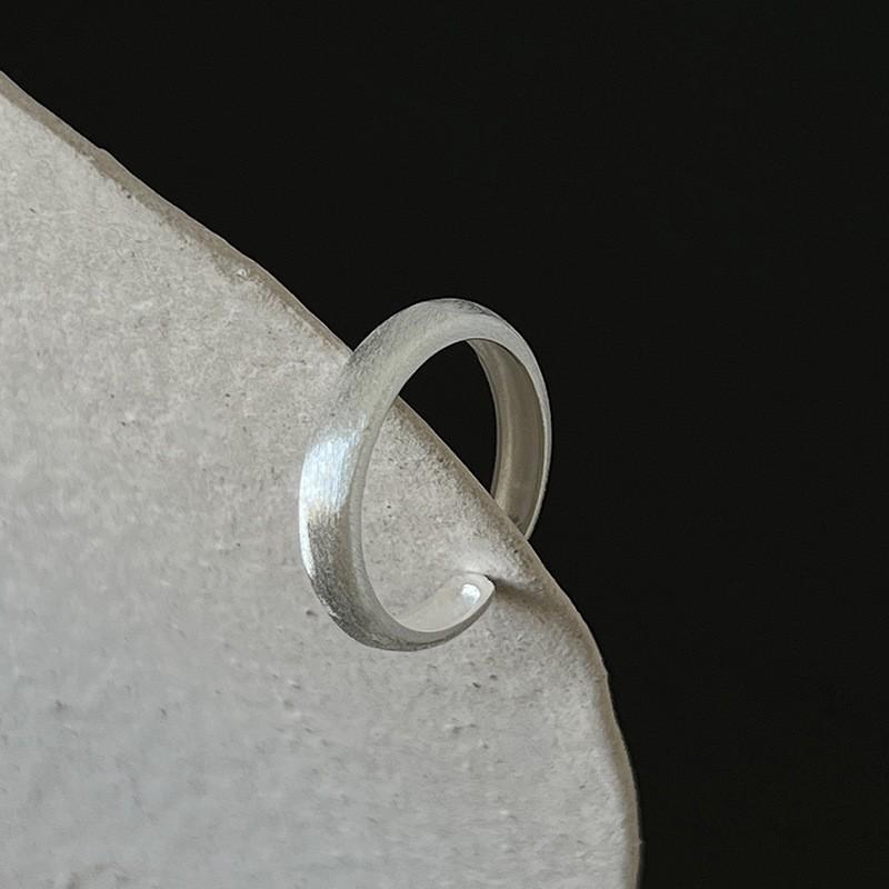 Adjustable Heart Ring: Women's 925 Sterling Silver, Retro Minimalist Style, Index Finger Fashion