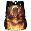 Kinder Anime One Punchs Man Schulrucksack mit Brotdosen ,Federmäppchen ,Schultaschen für Jungen Mädchen Bestes Geschenk
