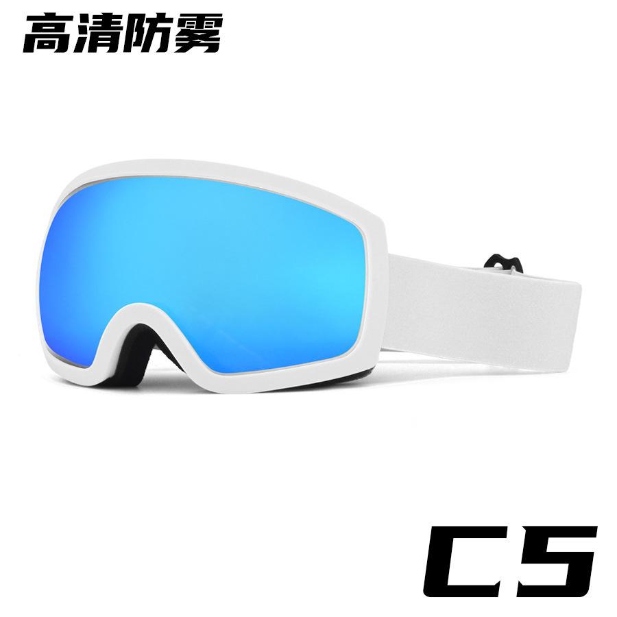 Best-selling ski goggles with double-layer anti-fog and large spherical lens, suitable for myopic individuals