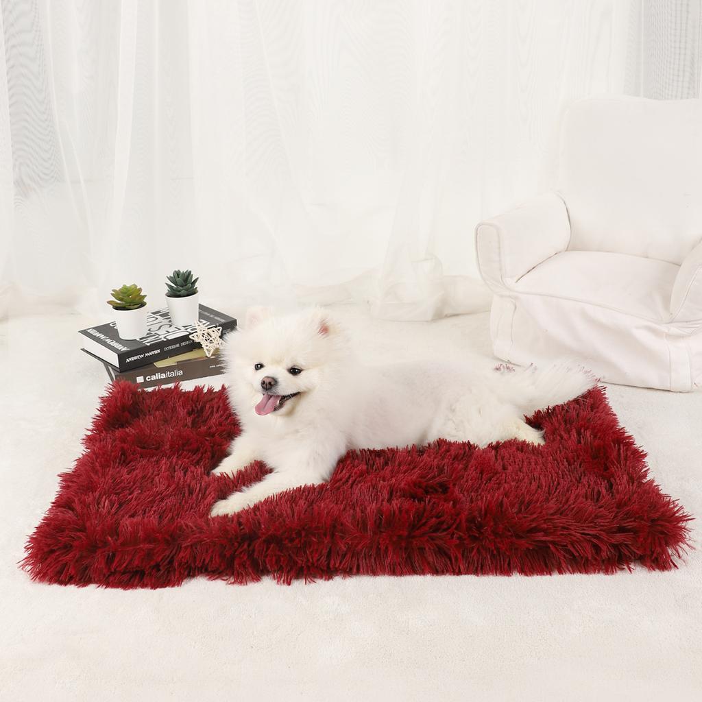Dog Blanket Pet Bed Warm Beds for Dogs Medium Supplies Accessories Kennel Small Cats Large Basket Washable Puppy Plush Mat