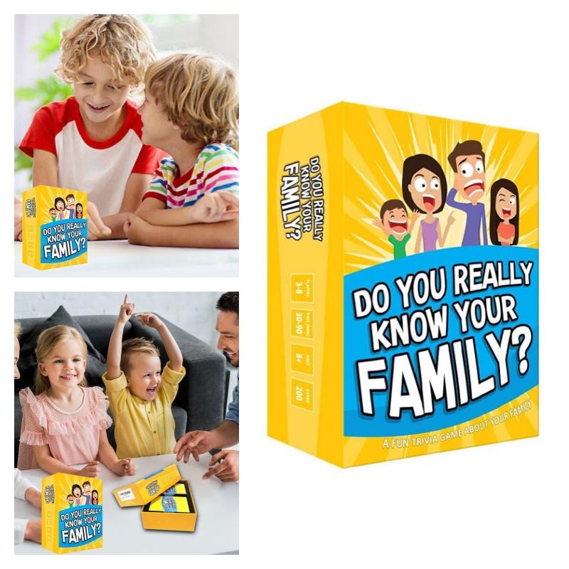 Genuinedo You Really Know Your Family Educational Board Game For All Ages