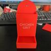 Creative Coop Feeding Station Wide Mouth Grit Dispenser Cute Gravity Poultry Feeder  Livestock Care