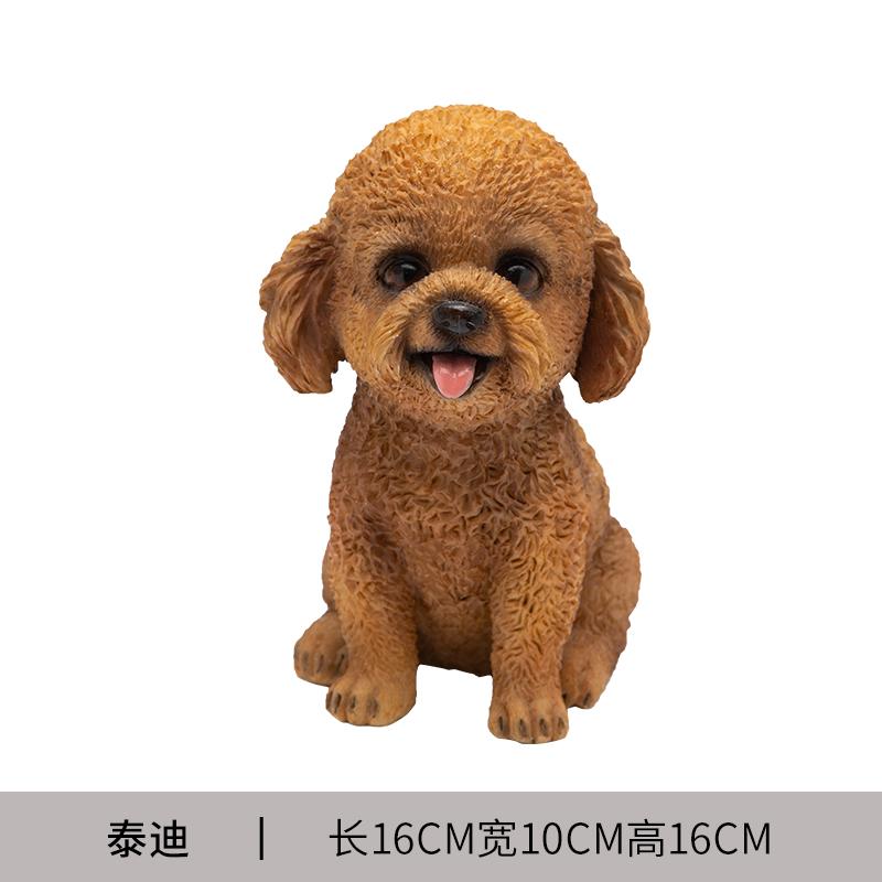 Simulovaný model psa, kreativní pryskyřičná socha psa, dekorace do ložnice, dekorace na stůl, bytové dekorace, doplňky, dárek k narozeninám