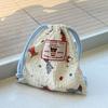 Cute Portable Storage Bag Mini Multi-purpose Drawstring Coin Purse Dustproof Cartoon Makeup Lipstick Pouch