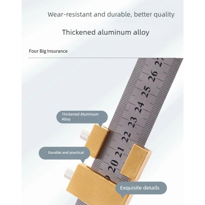 High Accuracy Aluminum Positioning Block With Clear Visible Marking Essential For Engineering Projects Laboratory Analysis And Carpentry