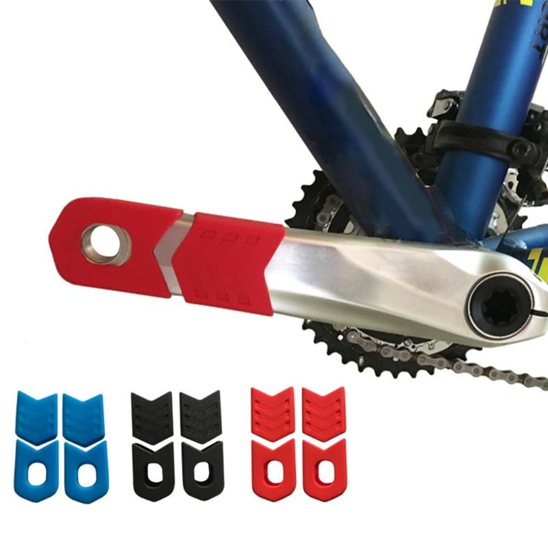 Bike Crank Cover Silicone Bicycles Crank Protections Sleeve Arm Protector Bicycles Crank Protector Cycling Accessories