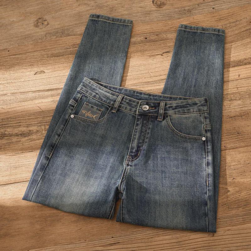 Men's Classic Retro Jeans - Stylish, Comfortable, All-Season Straight Pants for Spring and Autumn