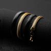 Trendy Men'S Necklace Jewelry, Titanium Steel Flat Cartilage Necklace, Gold-Plated Stainless Steel Chain