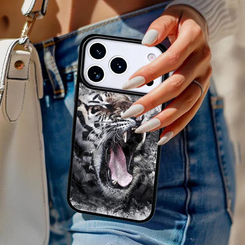 Animal Lion Wolf Tiger Phone Case For iPhone 17 Air 14 15 13 12 Max Cover For Apple 14 15 16 16e 11 Pro Max Plus Coque